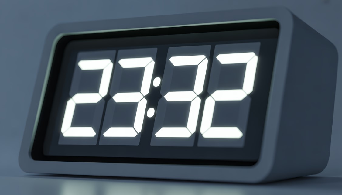 23:32 на годиннику
