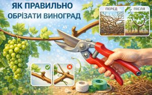 Як правильно обрізати виноград