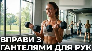 Вправи з гантелями для рук
