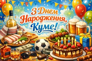 З днем народження кума